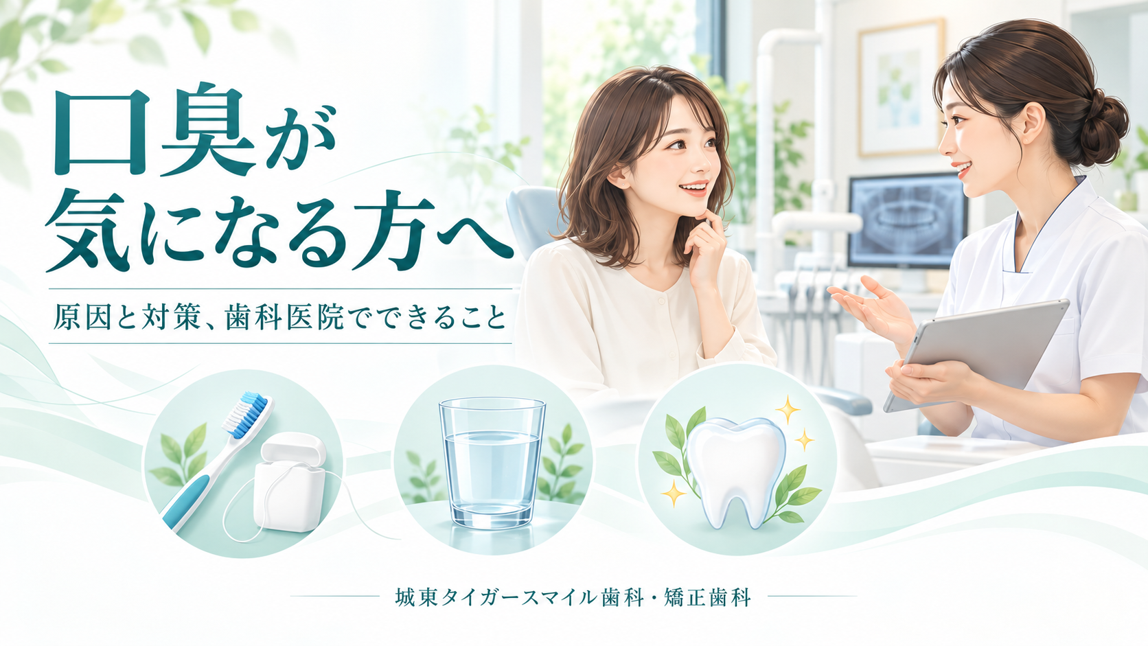 口臭が気になる方へ｜原因と対策、歯科医院でできること